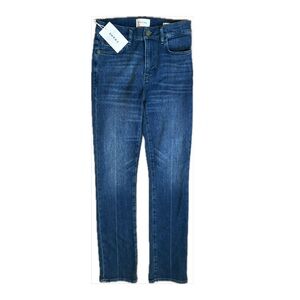 Frame Le High Straight Leg High Rise Long Jeams Size 26
